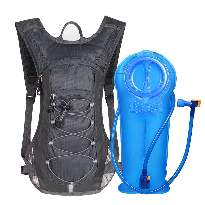 Unigear Hydration Pack Backpack with 70 oz 2L Water Bladder for Running, Hiking, Cycling, Climbing, Camping, Biking (Gray) - Image 1